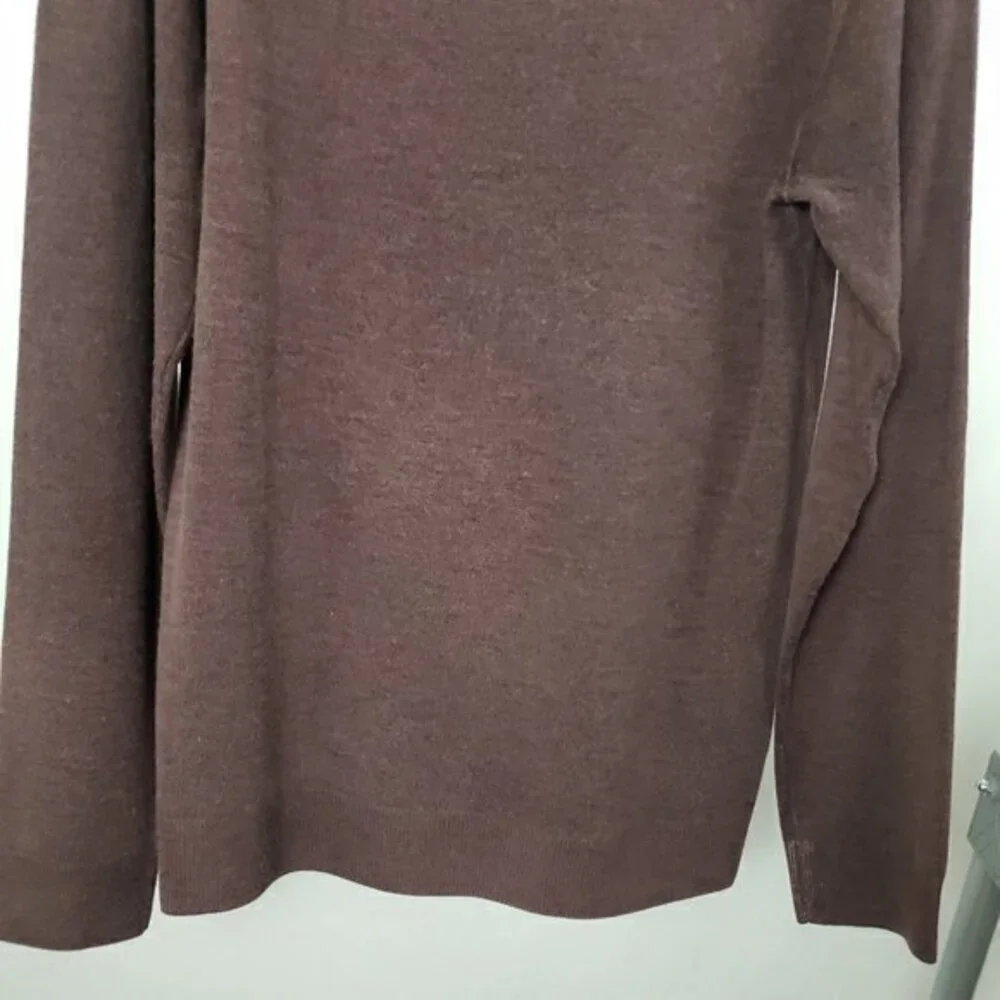 Men's 7 For All Mankind 100% Wool Distressed/Burnout Effect Fine Knit Sweater S